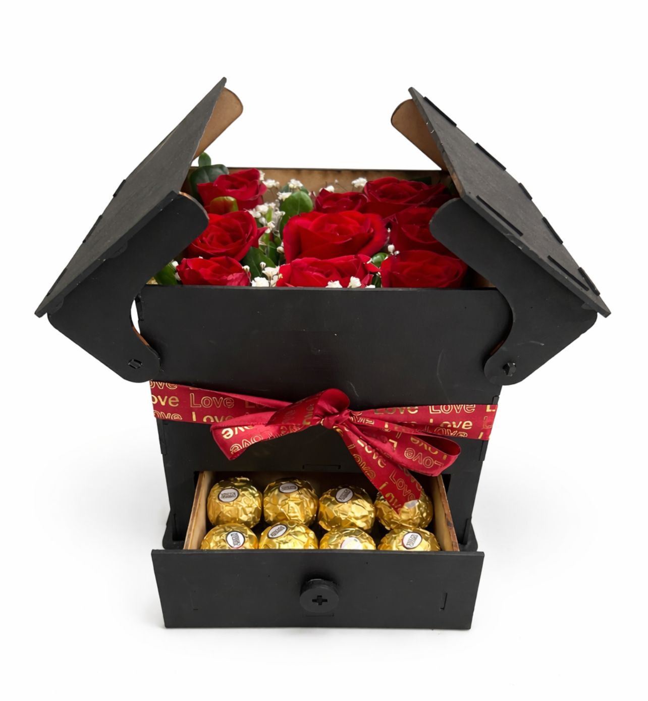 CAJA  CHOCOLATERA  MADERA NEGRA