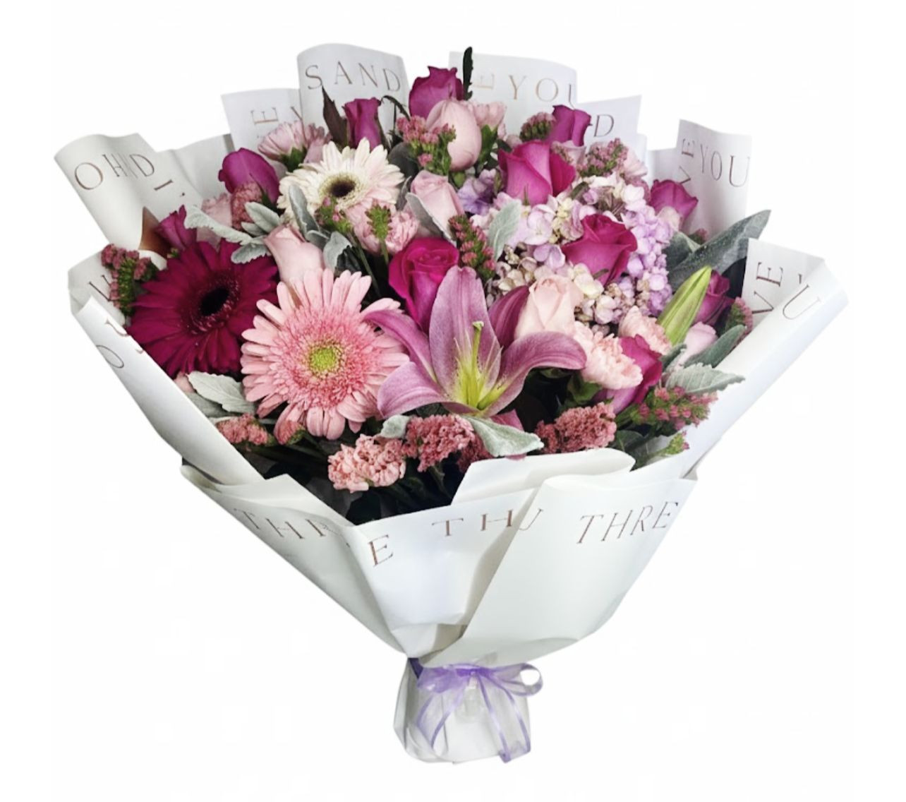 BOUQUET  BASE GRANDE  ROSA