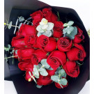 Bouquet de 24 rosas rojas 