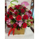 Caja con 50 rosas rojas y alstroemeria