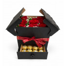 CAJA  CHOCOLATERA  MADERA NEGRA