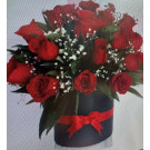 caja  con  50  rosas  rojas 